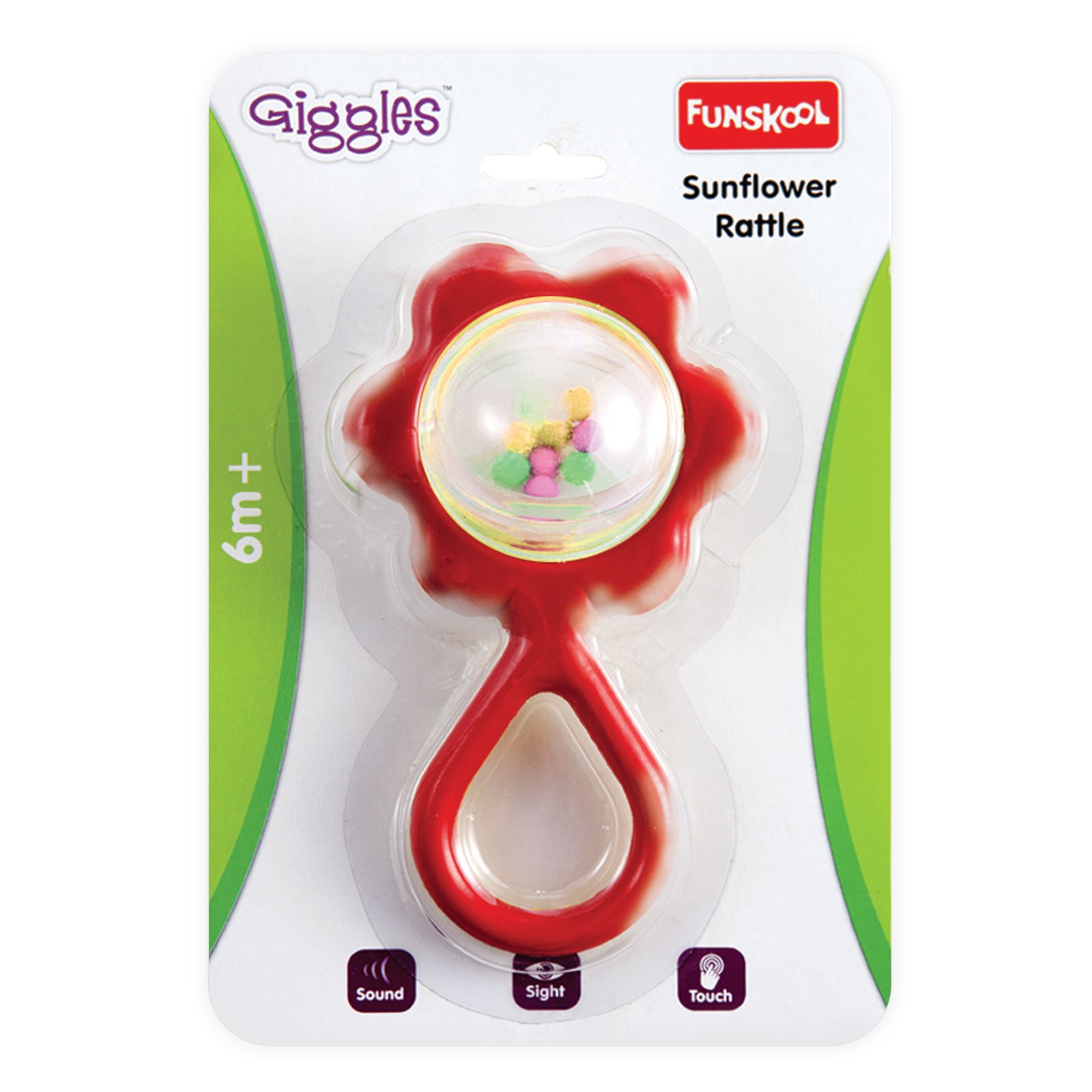 Sunflower Rattle – Bright and Engaging Sensory Toy for Babies (6+ Months)