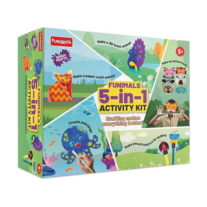 Funimals 5-in-1 Activity Kit – Creative Craft Set for Kids (5+ Years)