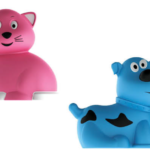 SQUIQUI PALSAnimal Squeakers 2’s – Twin Pack Squeaky Toy Set for Toddlers (18+ Months)
