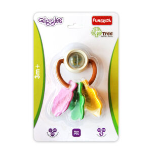 Tree Teether Rattle – Multi-Textured Sensory Toy for Babies (3+ Months)