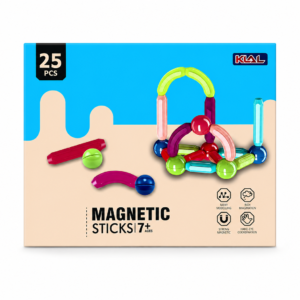 Magnetic Sticks Building Set – Creative Construction Toy (25 Pieces, 7+ Years)